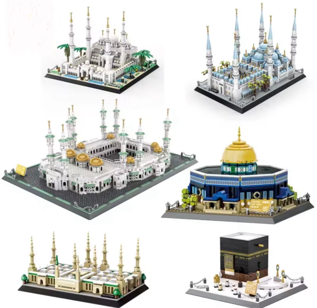 Muslim Building Blocks, Mecca, Medina, Istanbul & Abu Dhabi