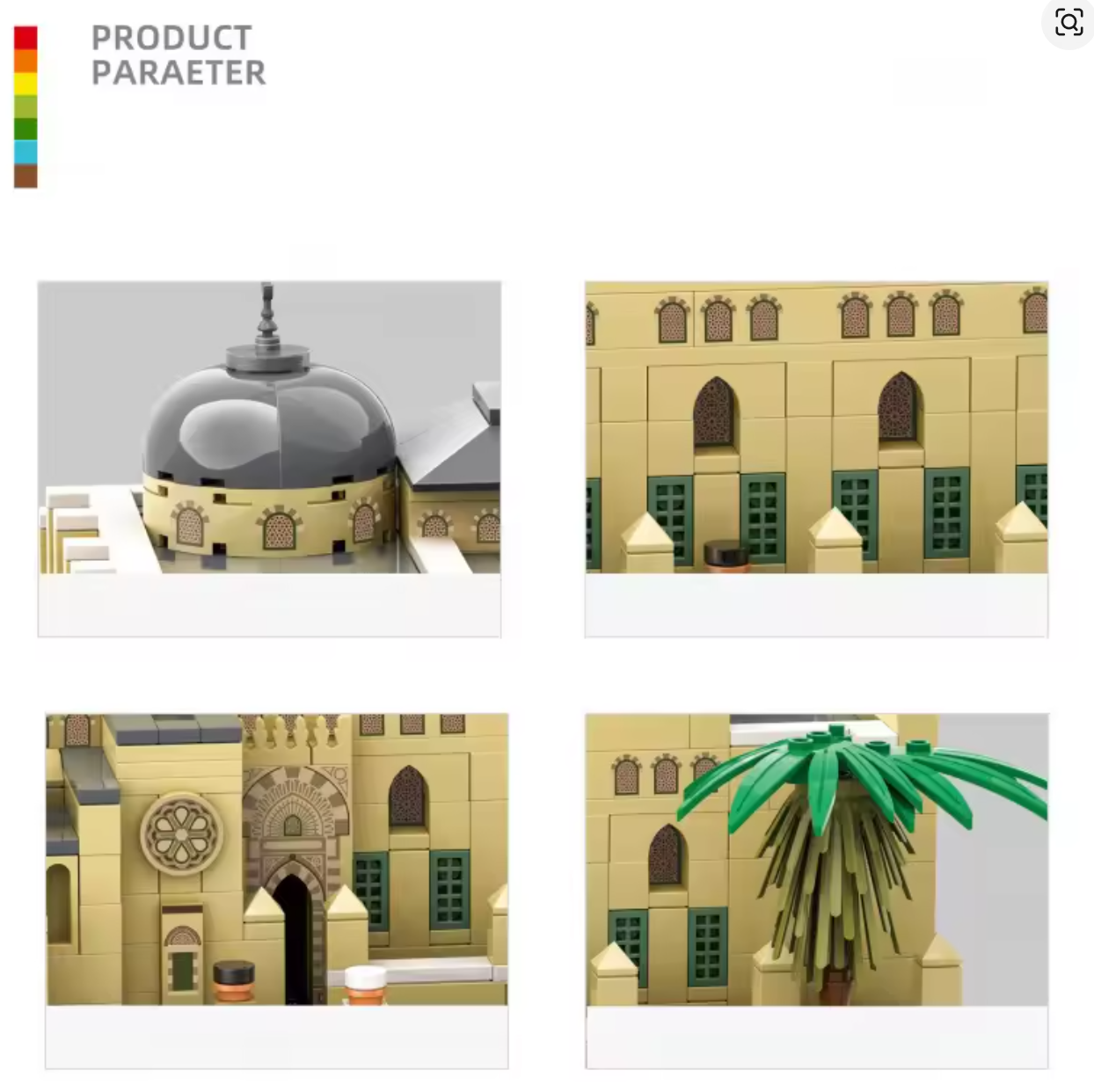 Al-Aqsa Mosque Jerusalem Building Blocks Set 768 pieces