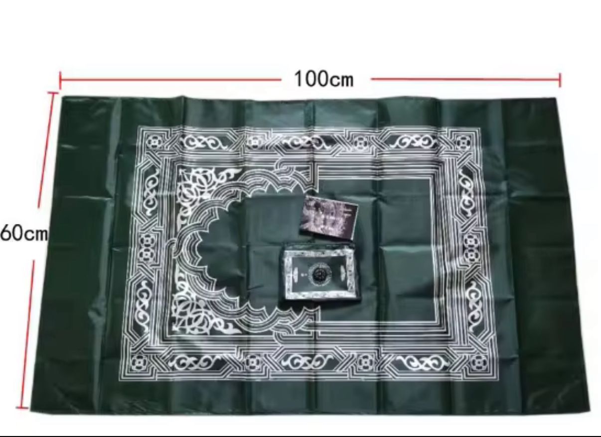 Pocket Travel Prayer Mat + Qiblah Compass