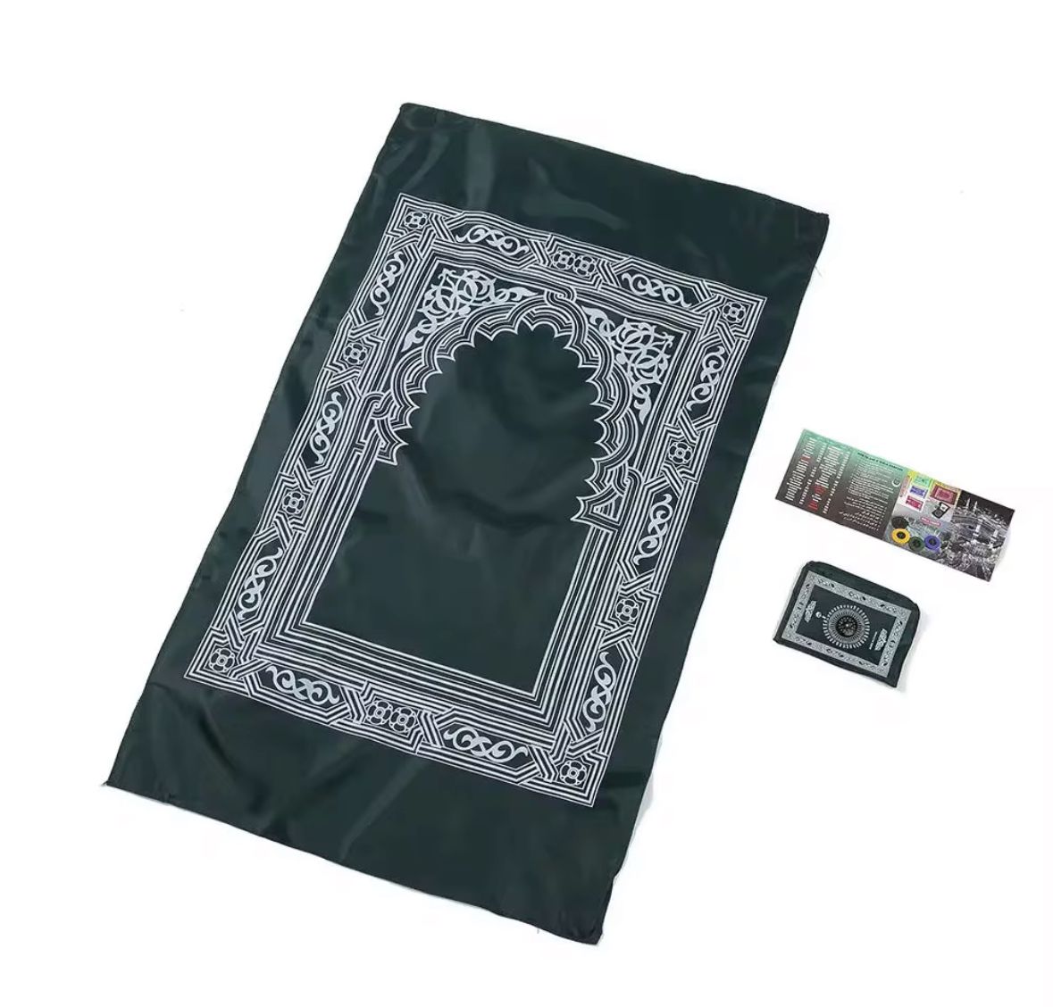 Pocket Travel Prayer Mat + Qiblah Compass